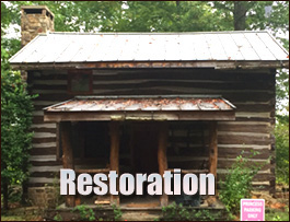Historic Log Cabin Restoration  Jenkins County, Georgia